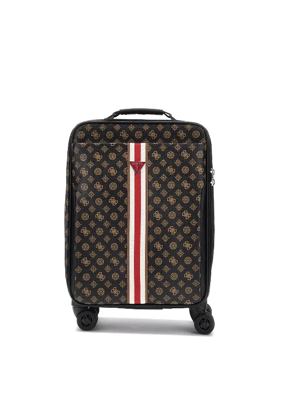 Guess Van Sant Travel 4G Peony Logo 18” Wheel Spinner Suitcase, Mocha