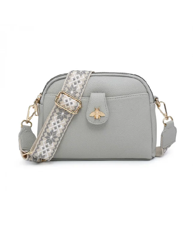 Zara Light Grey Cross Body Bag