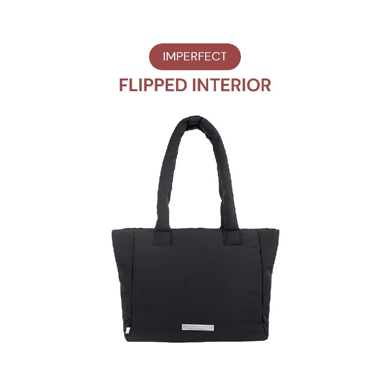 *FLIPPED INTERIOR* Go-Getter Laptop Tote (Nylon Black)