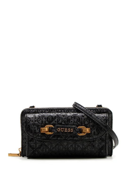 Guess Aveta Smartphone Crossbody Wallet, Black