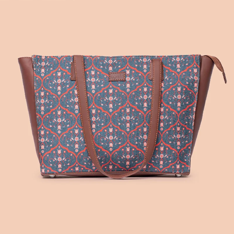 Sheesh Mahal Jaali Motif Office Tote Bag