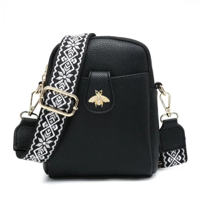 Cara Black Cross Body Bag