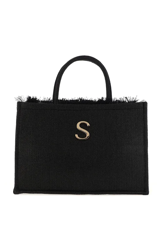 Sorena Nefeli Woven Large Tote Bag, Black