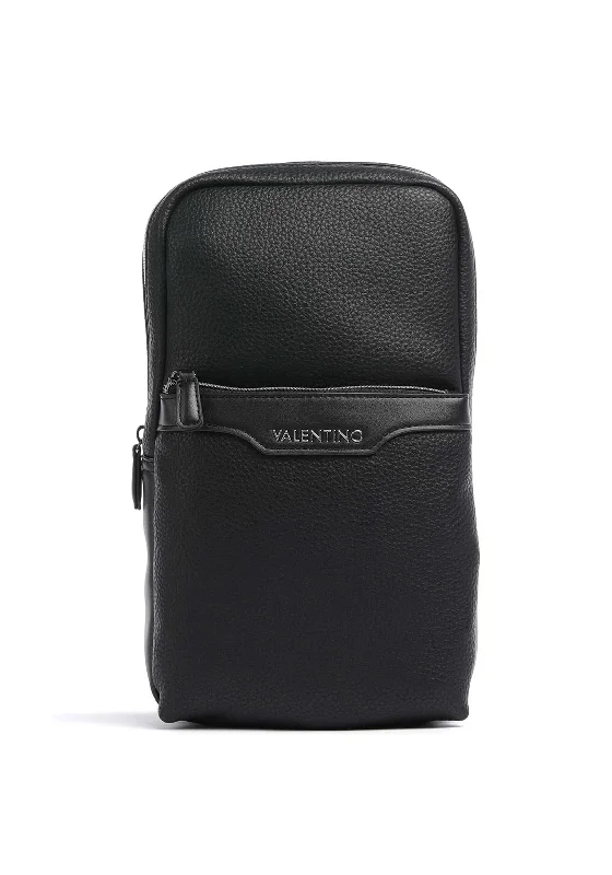 Valentino Efeo Mini Pebbled Backpack, Black