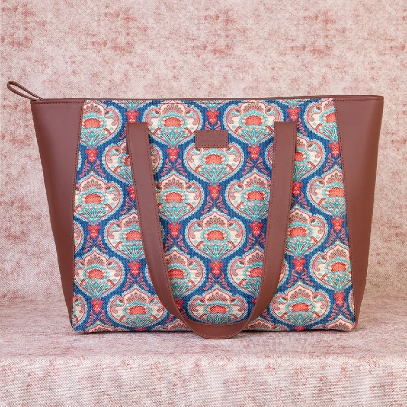 Kovil Blue Side Tote Bag