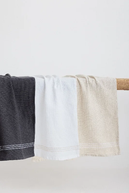 Handwoven Tea Towels - Set of 3 with Stripes