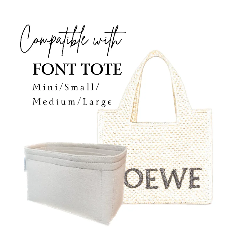 Inner Bag Organizer - Loewe Font Tote | 4 sizes