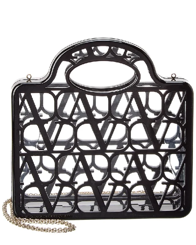 Valentino VLogo Acrylic Shoulder Bag