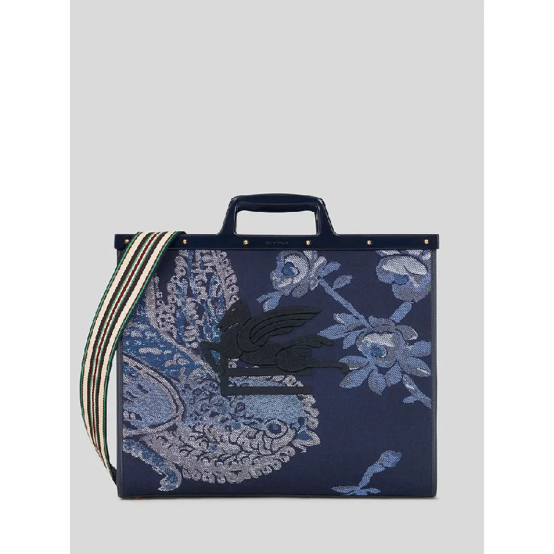 Large Jacquard Love Trotter Bag With Birds