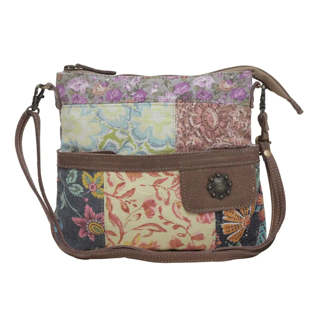 Le Fleur Canvas Crossbody Shoulder Bag