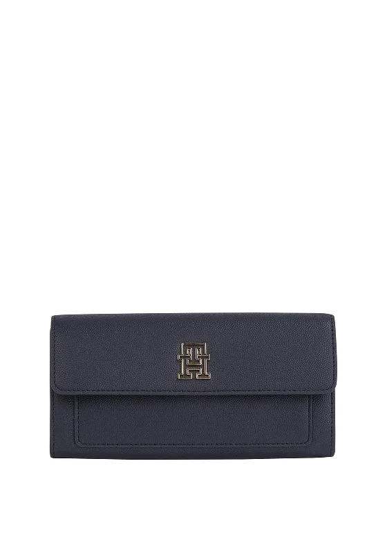 Tommy Hilfiger Monogram Plaque Wallet, Navy