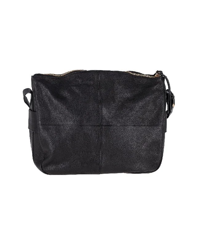 See by Chloe Hana Medium Shoulder Bag in Black Leather and Suede