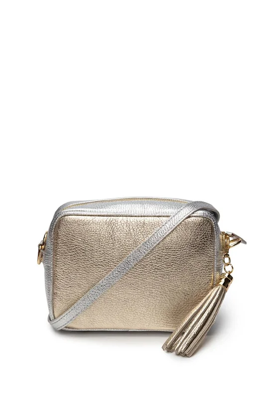 Elie Beaumont Crossbody Tassel Bag, Gold/Silver