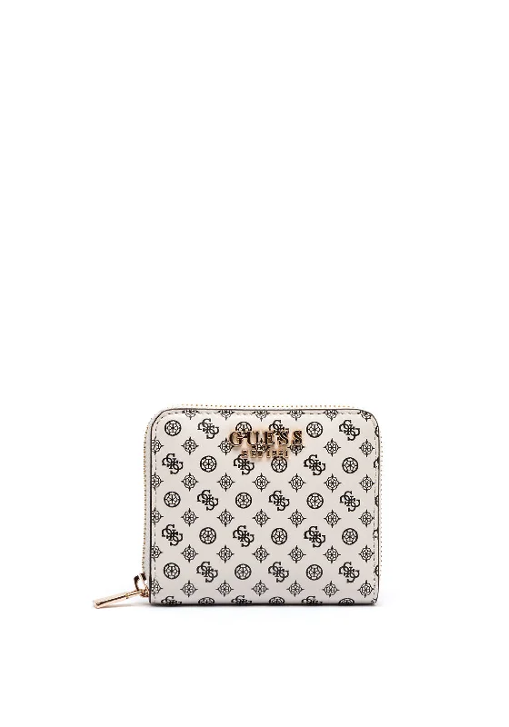 Guess Emilee 4G Logo Small Wallet, Stone