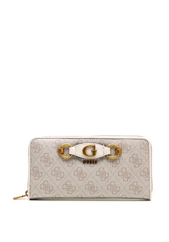 Guess Izzy Large Zip Around Wallet, Dove Logo