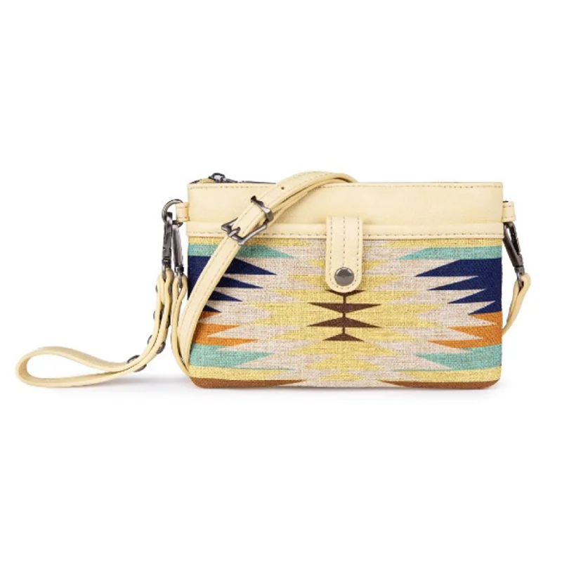 Wrangler Tan Aztec Clutch Crossbody