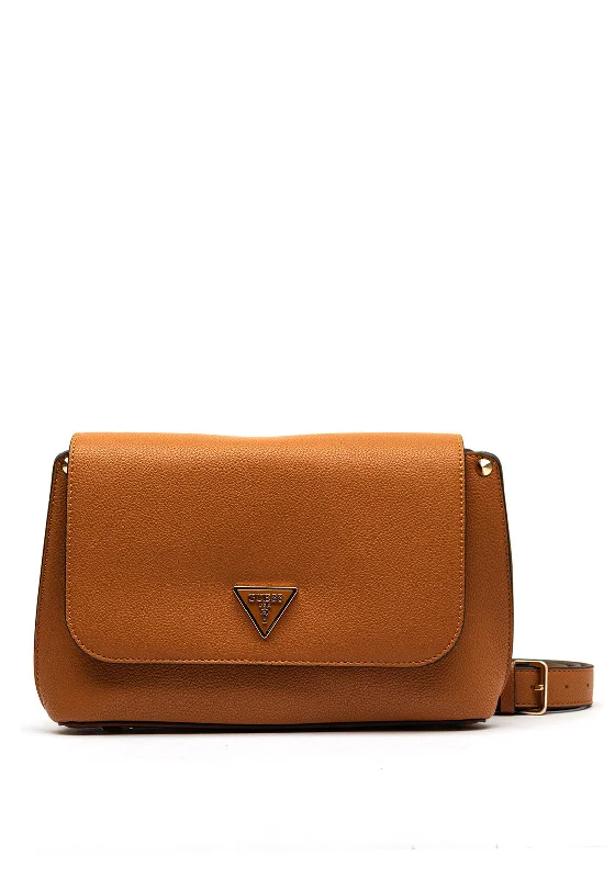 Guess Meridian Shoulder Bag, Cognac