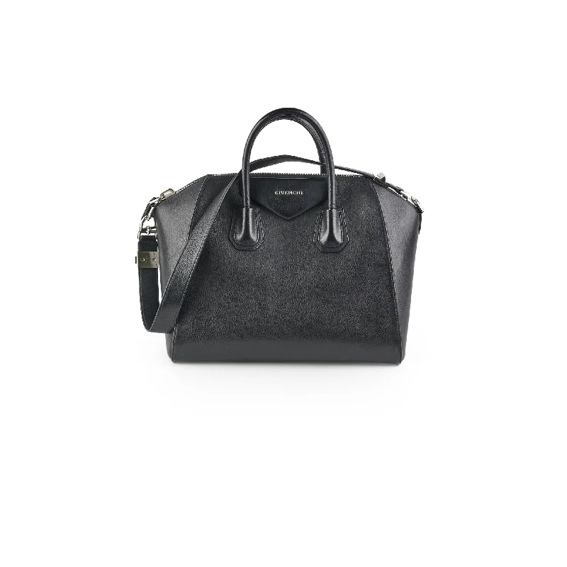 Givency Medium Pebbled Leather Antigona Black