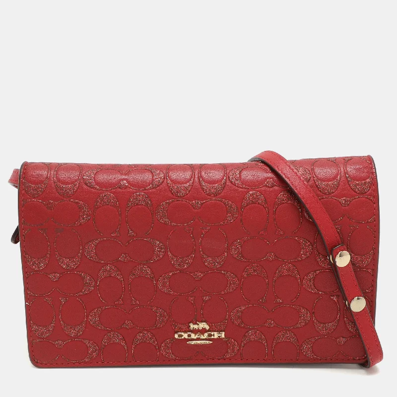 Coach Red Leather Hayden Crossbody Bag