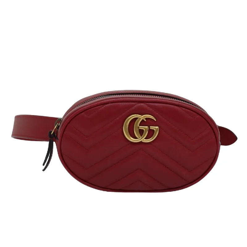 Gucci Gg Marmont  Leather Shoulder Bag (Pre-Owned)