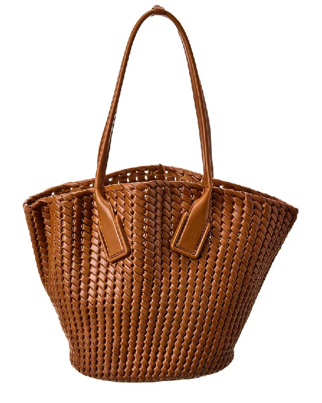 Bottega Veneta Basket Intrecciato Leather Tote (Authentic Pre-Owned)