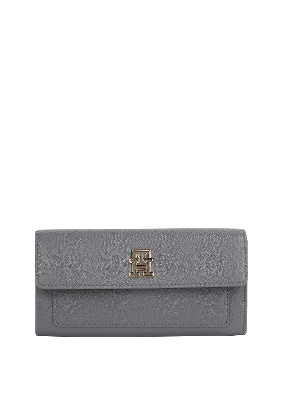 Tommy Hilfiger Monogram Plaque Wallet, Grey