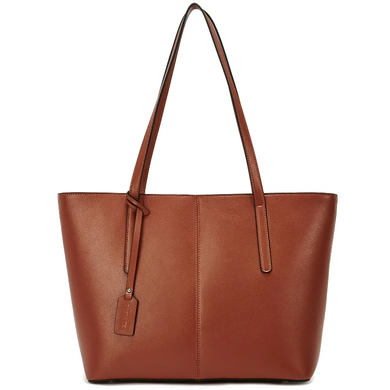 Carol Leather Work Tote 16''