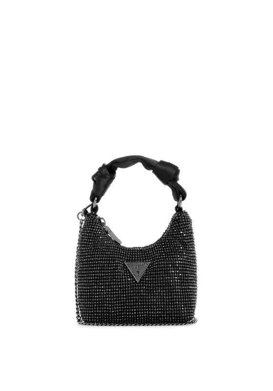 Guess Lua Mini Rhinestone Grab Bag, Black