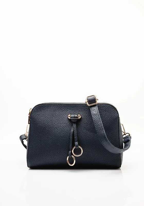 Zen Collection Charm Detail Crossbody Bag, Navy