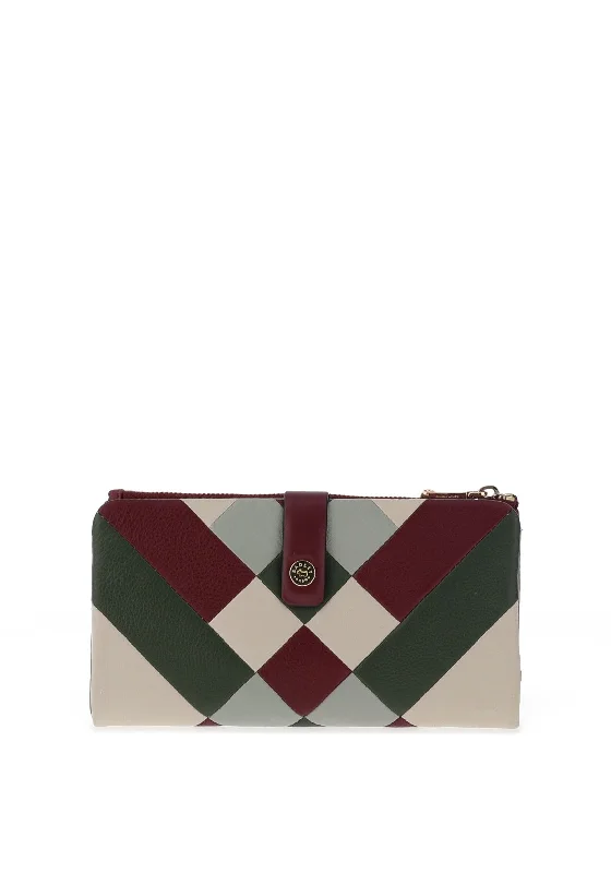 Radley Larkswood 2.0 Diamond Patch Wallet, Dark Red