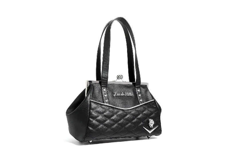 Black Matte Femme Fatale Kiss Lock