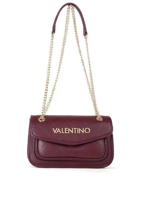 Valentino Mansion Chain Strap Shoulder Bag, Wine