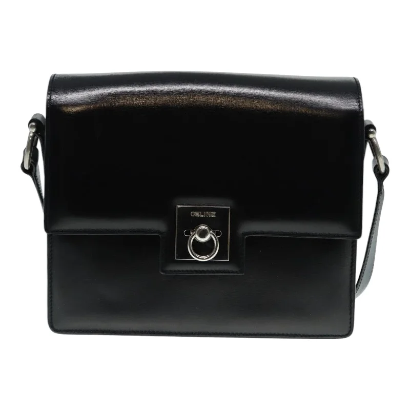 Céline Gancini  Leather Shoulder Bag (Pre-Owned)