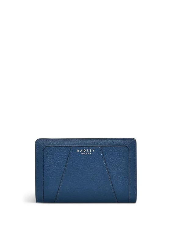 Radley Wood Street 2.0 Ziptop Small Wallet, Dark Blue