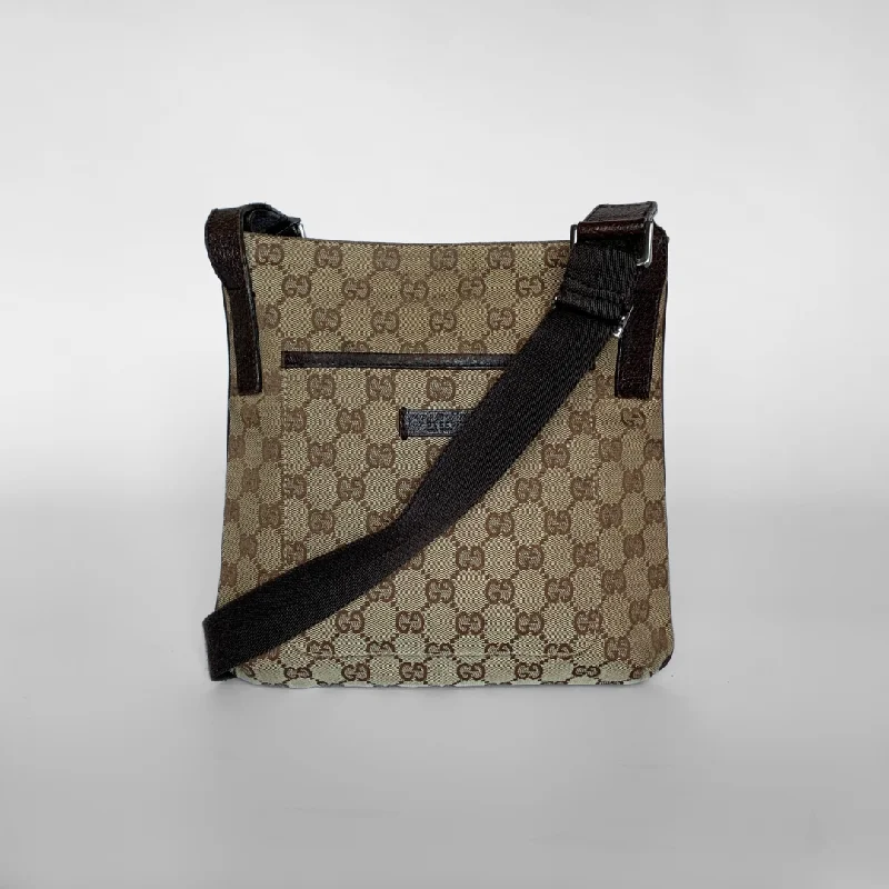 Gucci Crossbody Messenger Bag Monogram Canvas