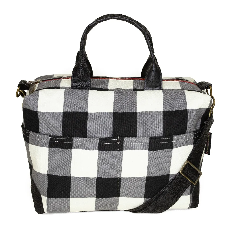 Poppi Premier Purse: Black Check