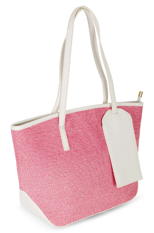 Bag with phone pouch | White Pink | 0575A1