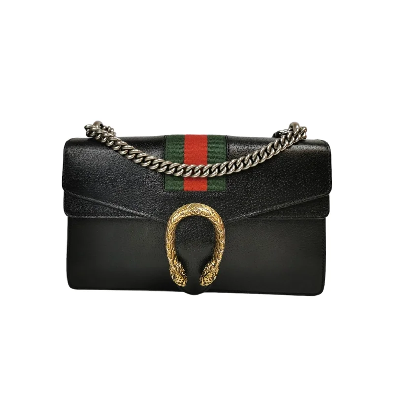 Gucci Dionysus Medium Black Leather