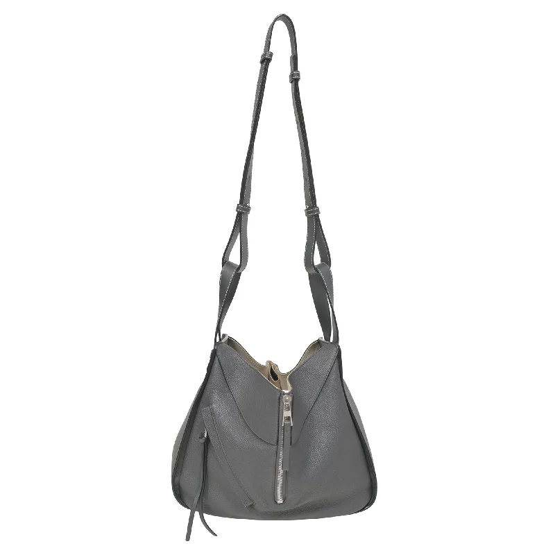 Loewe Small Hammock Bag in Grey Leather