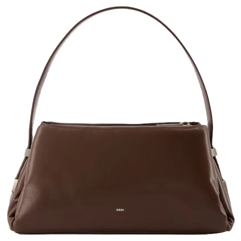 Pillow Mini Shoulder Bag - Osoi - Leather - Choco Brown