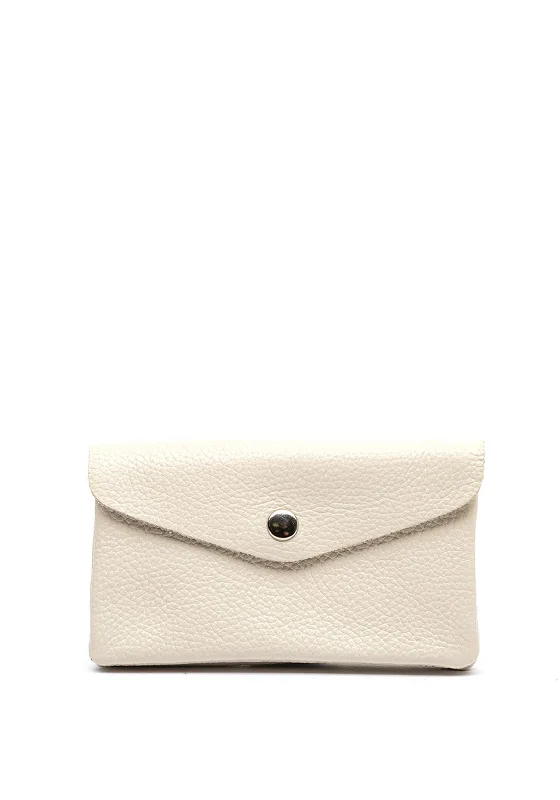 Serafina Collection Faux Leather Coin Wallet, Cream