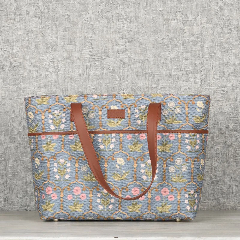 Jaipur Fresco Blue Tote Bag