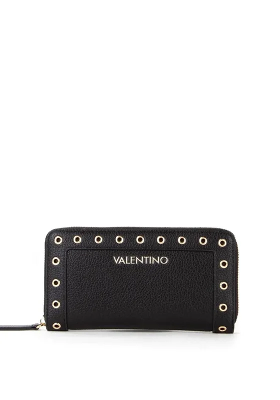 Valentino Megeve Studded Wallet, Black