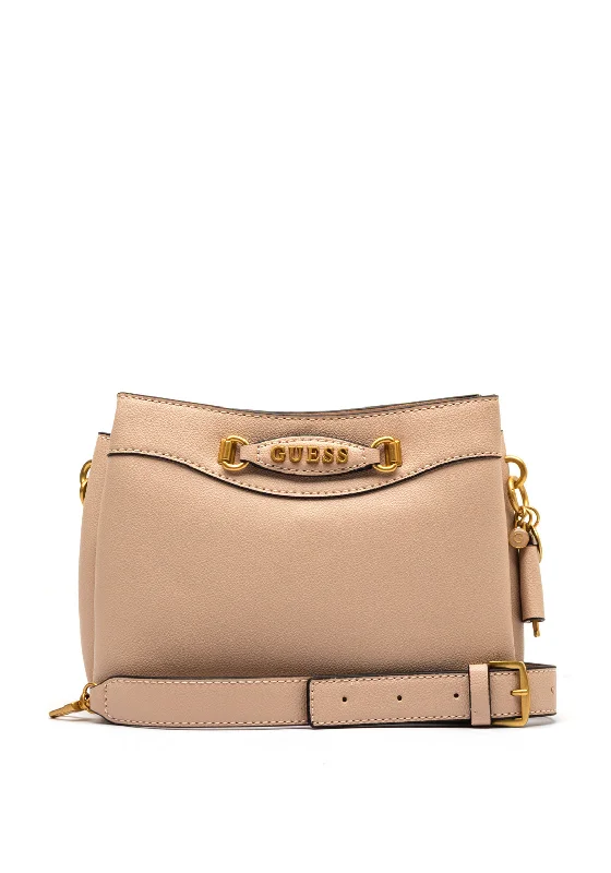 Guess Emera Girlfriend Mini Crossbody Bag, Light Beige