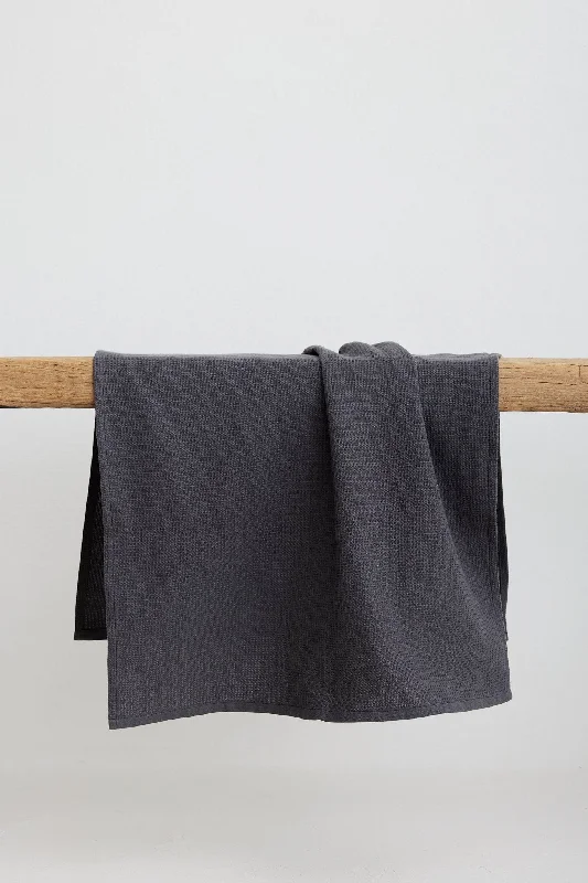 Handwoven Tea Towel - Charcoal