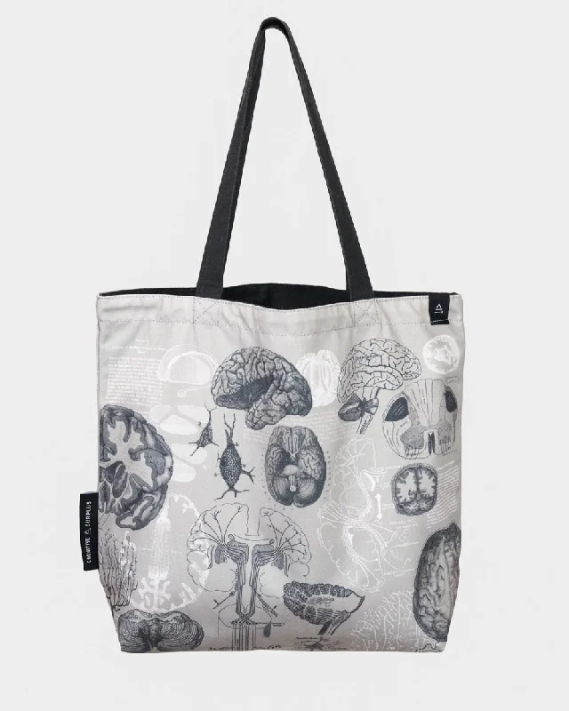 Brain Anatomy Canvas Shoulder Tote