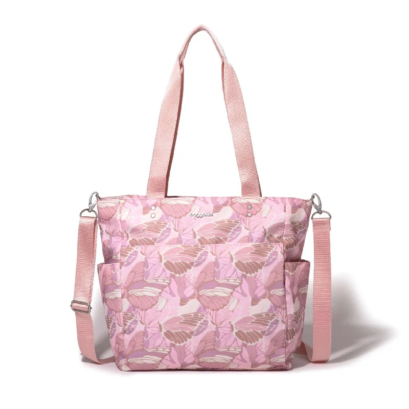 pink butterfly print