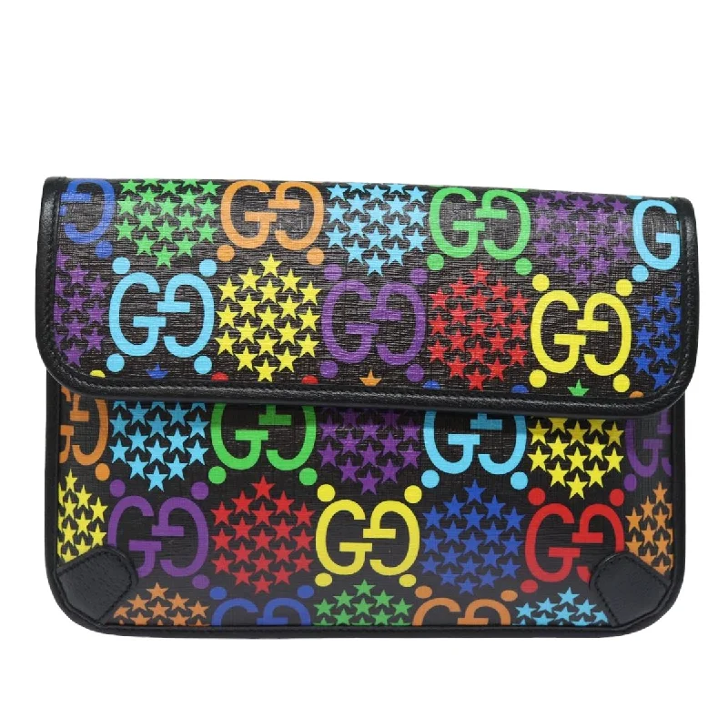 Gucci Psychedelic  Canvas Shoulder Bag (Pre-Owned)