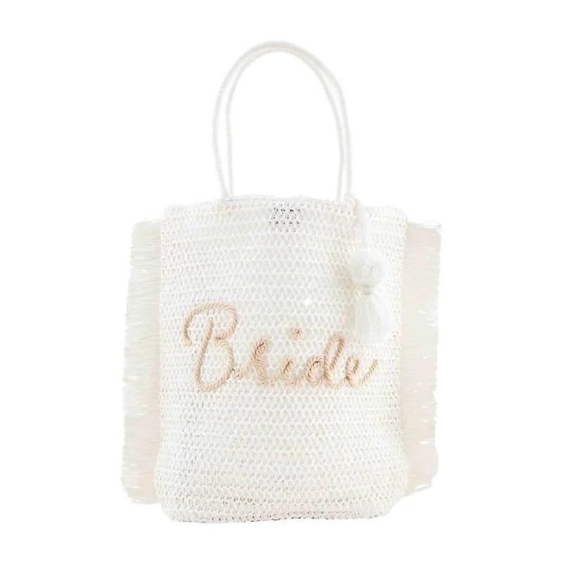 Bride Tote Bag In White