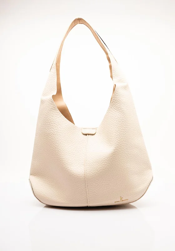 Zen Collection Hobo Shoulder Bag, Beige